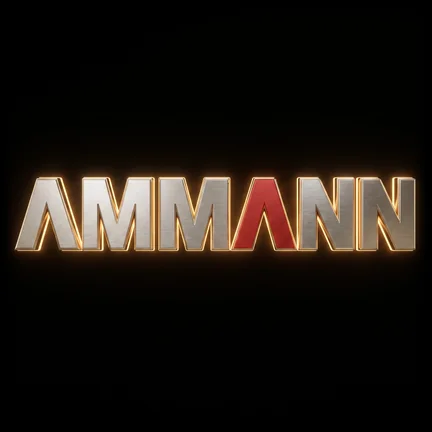 Ammann spare parts logo — road construction equipment