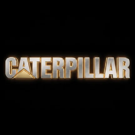 Caterpillar spare parts logo — heavy construction machinery