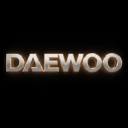 Daewoo spare parts logo — construction equipment
