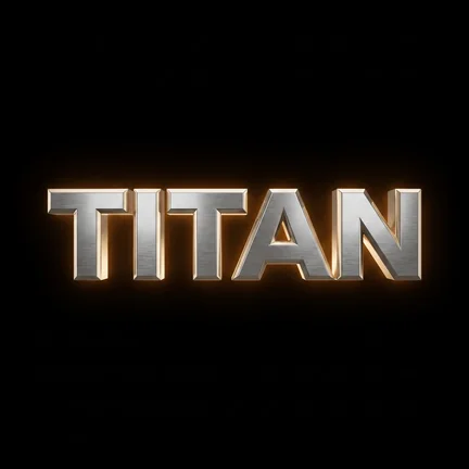 Titan spare parts logo — heavy machinery