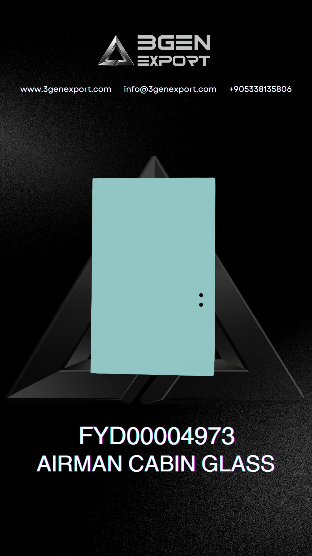 FYD00004973 AIRMAN CABIN GLASS