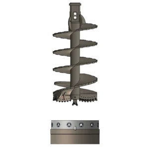 BORED PILE DOUBLE CUT ROCK AUGER