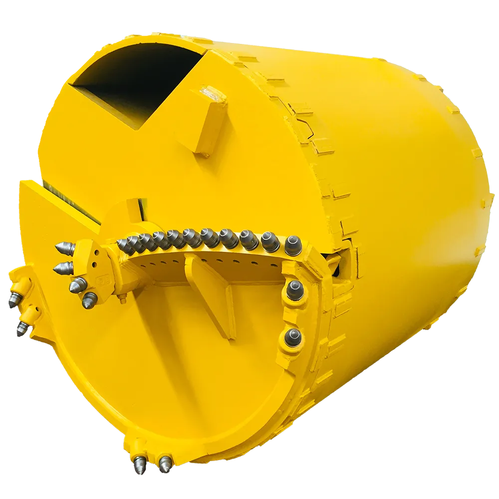 BORED PILE SINGLE CUT ROCK BUCKET