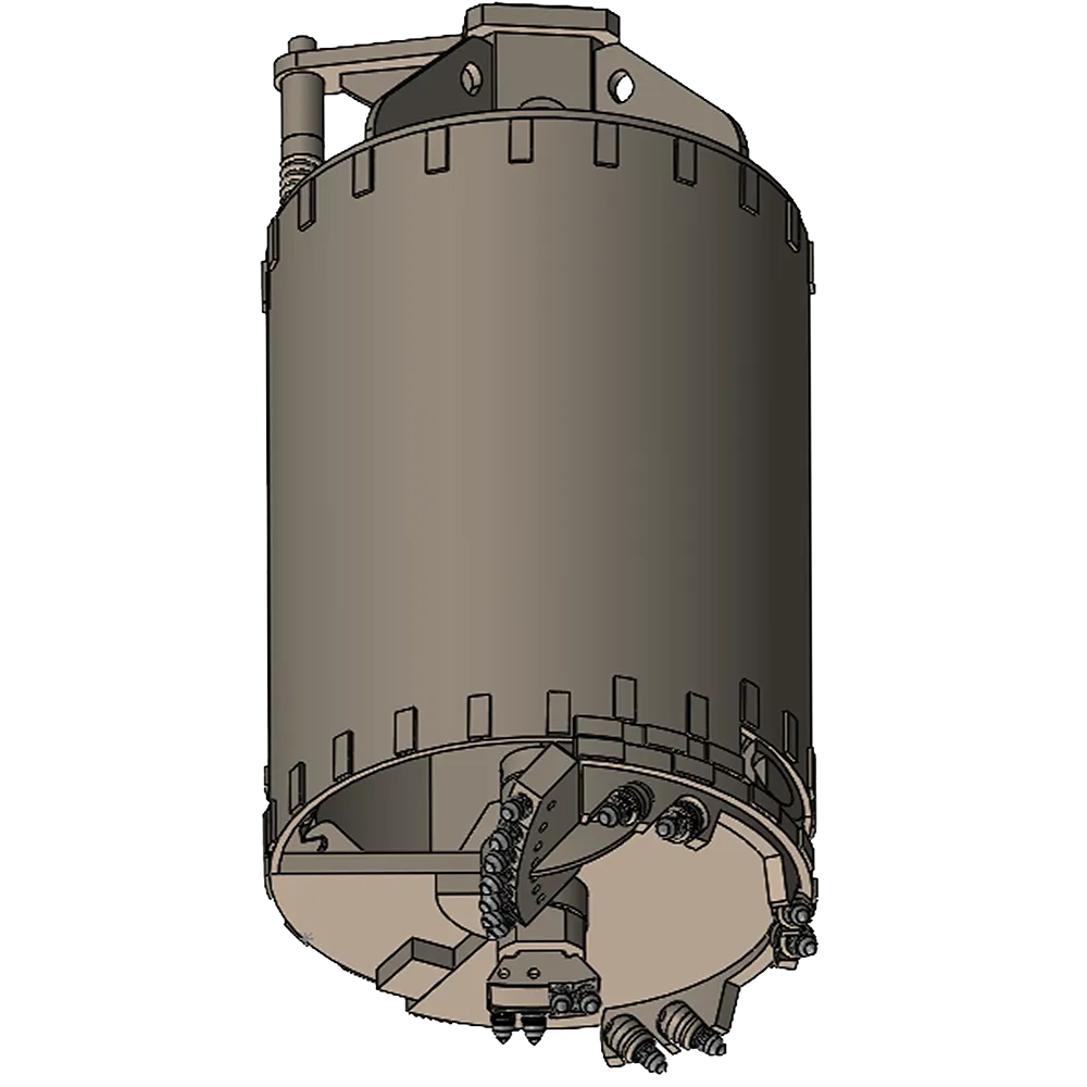 BORED PILE SINGLE CUT ROCK BUCKET