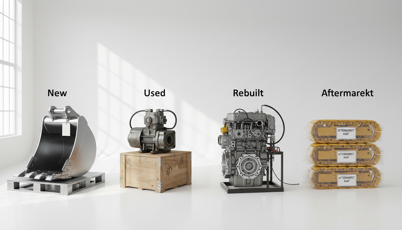 Understanding Part Conditions: New, Used, Rebuilt, and Aftermarket - construction equipment parts near me | 3GEN Export