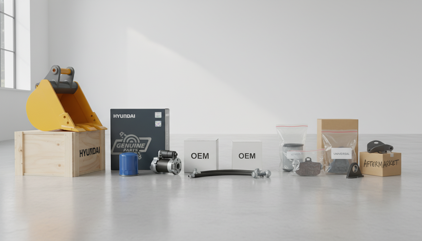 Understanding Genuine, OEM, and Aftermarket Parts - hyundai construction equipment parts | 3GEN Export