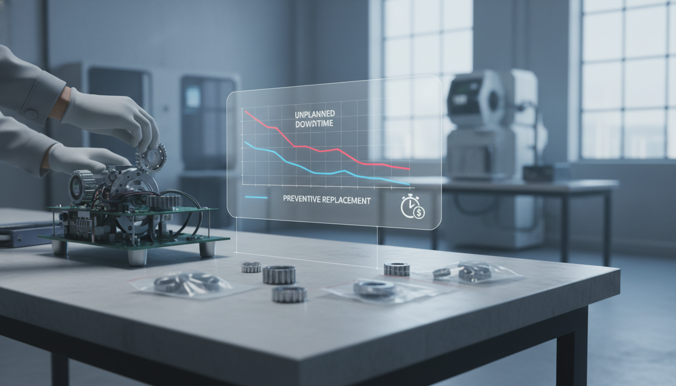 The True Cost of Unplanned Downtime - reducing downtime with preventive parts replacement | 3GEN Export