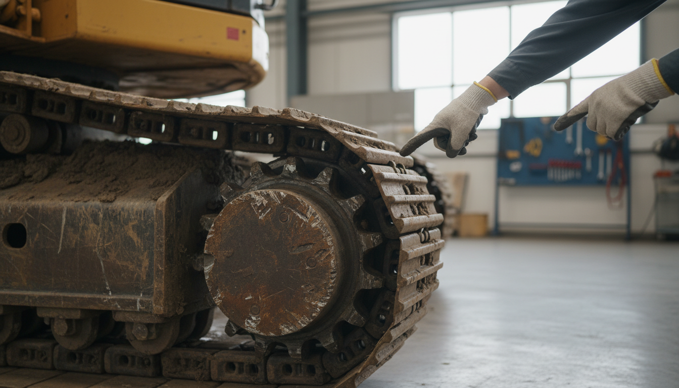 7 Critical Signs Your Excavator Undercarriage Needs 4 Diagnosing Sprocket and Idler Damage - signs your excavator undercarriage needs replacement | 3GEN Export