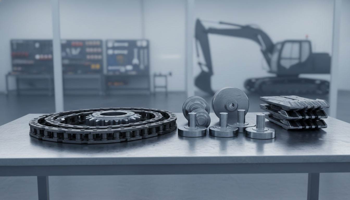 7 Critical Signs Your Excavator Undercarriage Needs 1 Understanding Excavator Undercarriage Components - signs your excavator undercarriage needs replacement | 3GEN Export